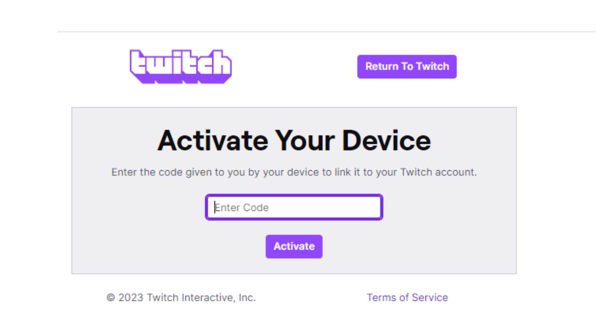 twitch activate