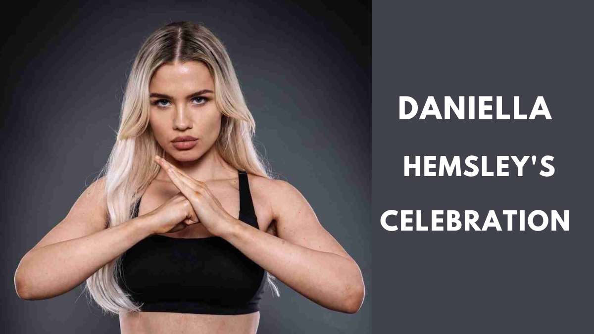 Daniella Hemsley Celebration Victory after MMA Win