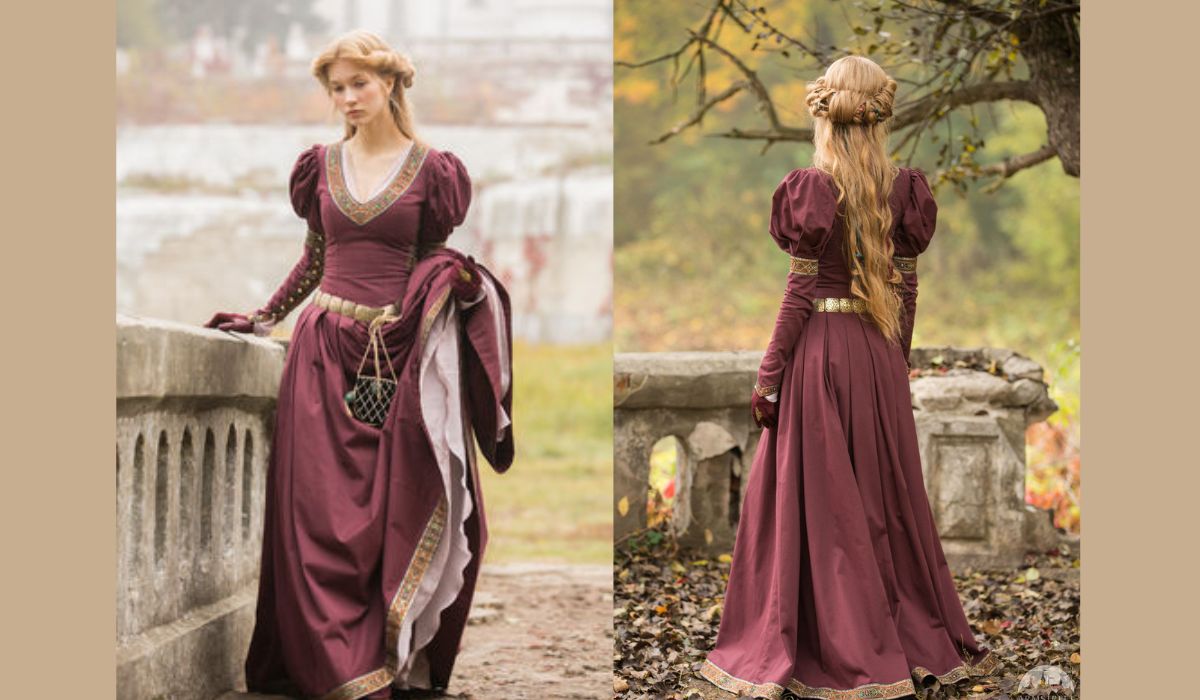 Medieval silk clearance dress