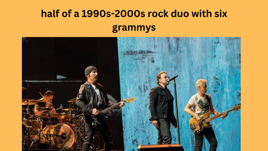half of a 1990s-2000s rock duo with six grammys