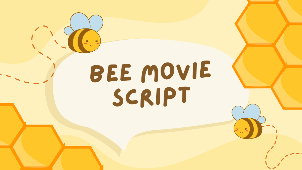 bee movie script