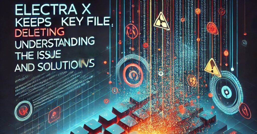 Electra X Keeps Deleting Key File: Understanding the Issue and Solutions
