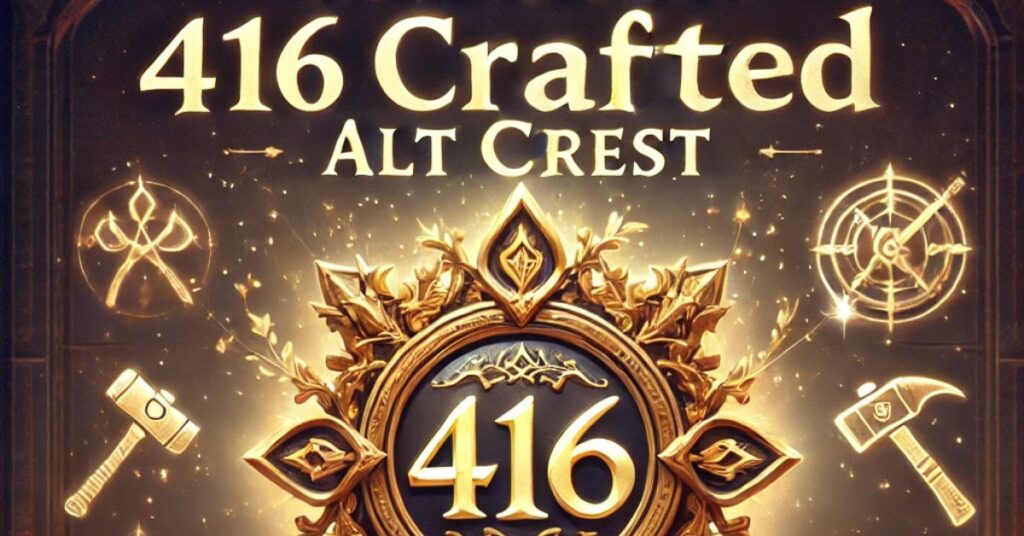 How to Get a 416 Crafted Alt Crest