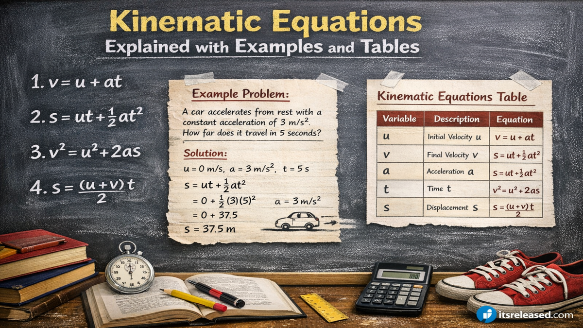 Kinematic Equations