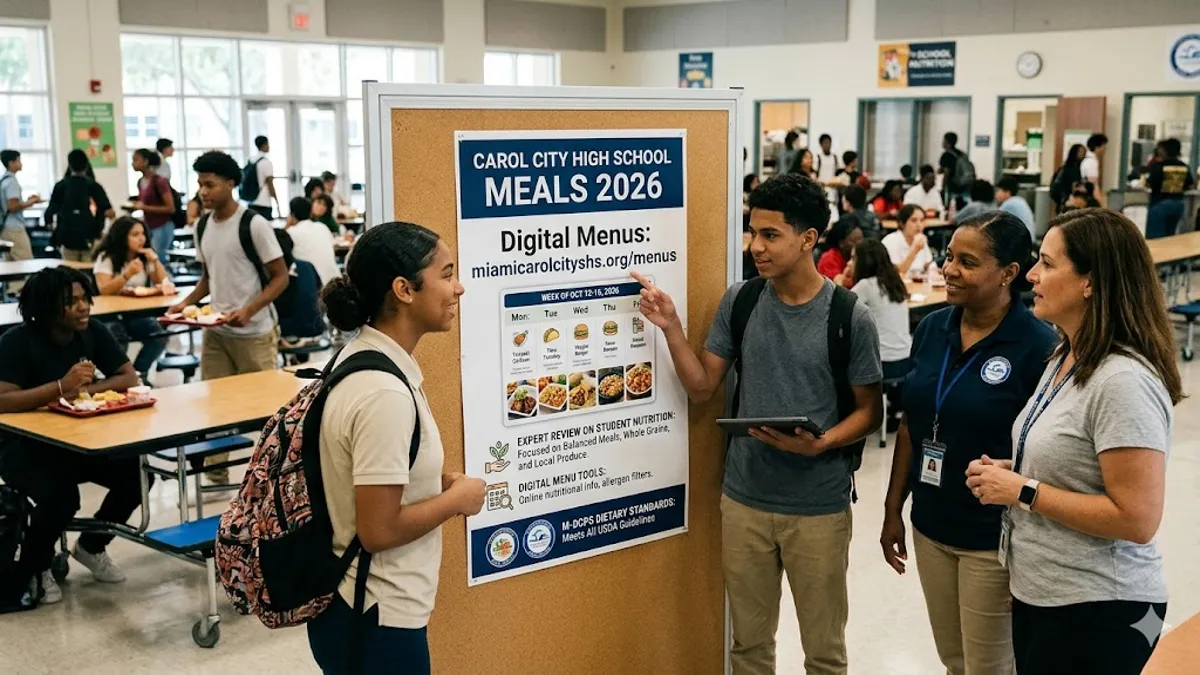 miamicarolcityshs.org/menus