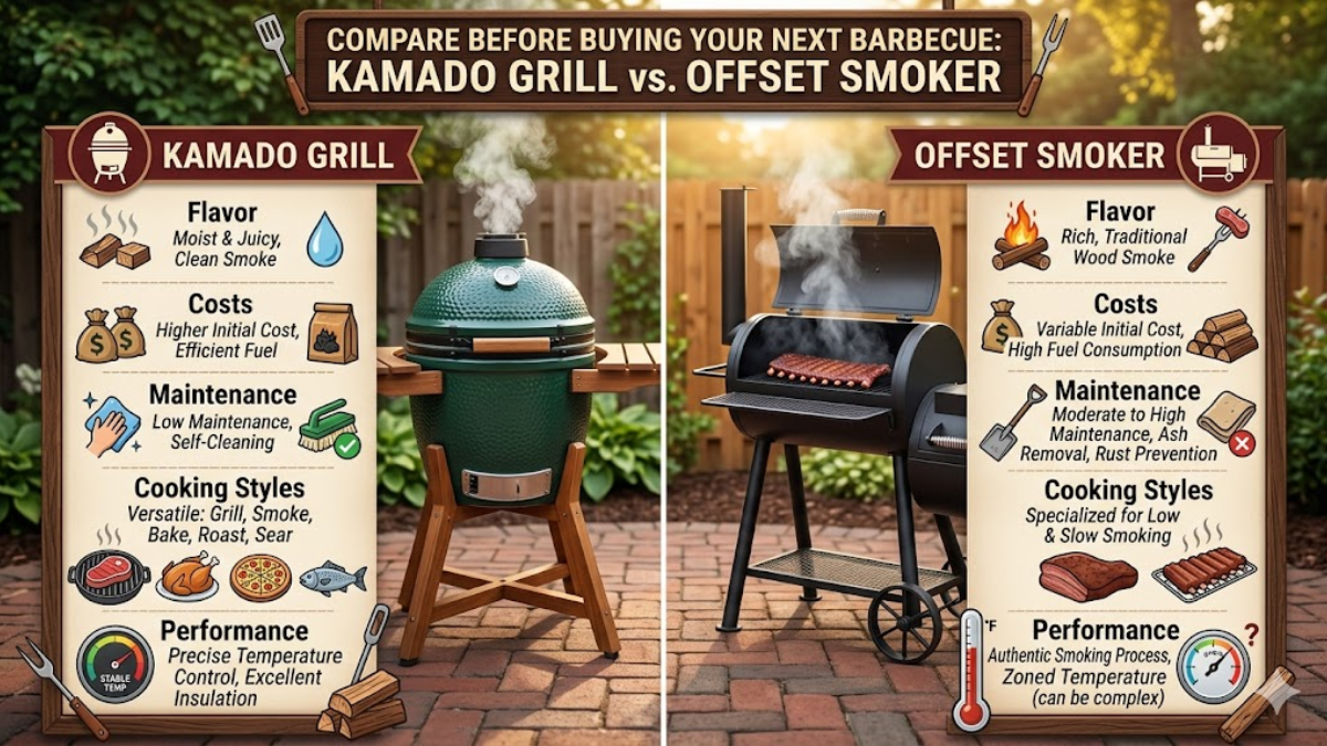Kamado Grill vs Offset