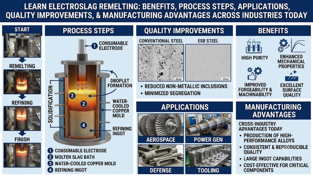 Electroslag Remelting: The Ultimate Guide to Cleaner Steel