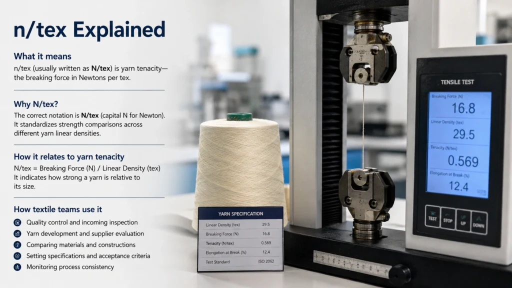n/tex Meaning in Textiles: How I Interpret Yarn and Fiber Tenacity